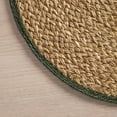 thumbnail image 4 of Set de table rond Hometrends Solid Border 100 % jonc de mer, vert, 38 cm (15 po), 4 of 5