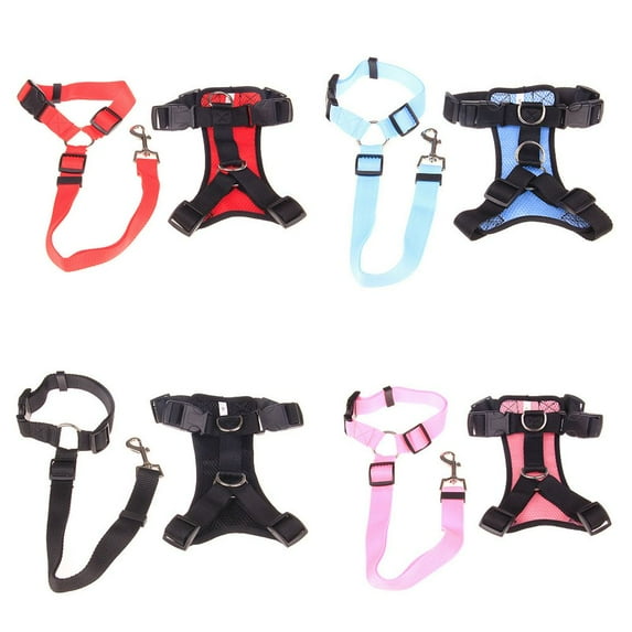 SPRING PARK Cat Harness and Traction Rope for Walking, Kitten Escape Proof Harnesses, Adjustable Puppy Vest Harness with Leashes Set,Soft Breathable Pet Safety Jacket