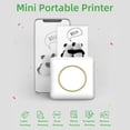 thumbnail image 3 of Portable Thermal Photo Printer 203DPI Resolution Wireless Mini Printer with 11 Rolls Thermal Paper for Photos Labels Lists, 3 of 7