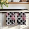 thumbnail image 7 of Grey Pink Geometric Kitchen Towels Set of 1, Black White Boho Absorbent Dish Towels for Kitchen, Microfiber Hand Towel, Quick Drying Tea Towel for Cleaning Decorative Dishcloths, 7 of 7