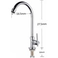 thumbnail image 2 of Grifo de cocina monomando, grifo mezclador de acero inoxidable, grifo de fregadero de arco alto, grifo de fregadero giratorio de 360°, para fregaderos de cocina (sin agua caliente), 2 of 8