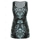thumbnail image 4 of Top Sin Mangas de Talla Grande con Estampado de Calavera con Barroco Rosegal Mangas largas de talla grande, 4 of 5