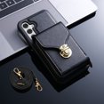thumbnail image 7 of K-LION for Samsung Galaxy A14 Crossbody Wallet Case, Zipper Leather Phone Case with RFID Blocking Card Holder Shoulder Strap Purse Cover  for Women Men for Samsung A14 5G,Black, 7 of 7