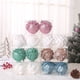 thumbnail image 4 of piezas de 8 cm para decoración de árbol de Navidad, colgante de bola de Navidad con forma de flor blanca, bola de espuma con purpurina, adorno navideño 2024, 4 of 5