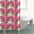 thumbnail image 5 of Mythical Unicorn Shower Curtain, Flying Unicorn & Floral Watercolor Artwork Waterproof Bathroom Drapes 84x72 Inch Includes Hooks, 5 of 5