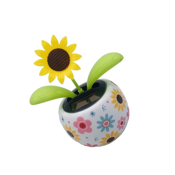 Energía Solar, Adornos Que Sacuden El Baile, Figura De Alféizar, Decoraciones Para Coche, Girasol, Vehículo, Oficina En Casa Advancent HA044867-02