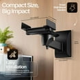 thumbnail image 3 of Universal Bookshelf Speaker Wall Mount Brackets with Side Clamp, Adjustable Swivel Tilt for Home & Studio Large Surround Sound Speaker, Support up to 66 lbs, 2 Pack, 3 of 9