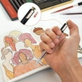 thumbnail image 6 of 12-Color Retractable Glitter Gel Pens, Skin Tone Metallic Ink with Fine Point for Coloring Books, 6 of 8