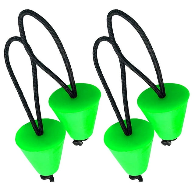 Paquete de 4 juegos de tapones universales para kayak Scupper y correa de - Universal - Se la la adaptaciónción a la mayoría de kayak - Mater Zulema Tapones para imbornales de kayak