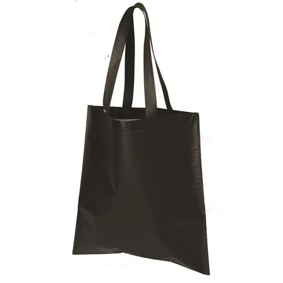 Debco TO9039 Bree Heat Sealed Laminated Tote Bag - Black