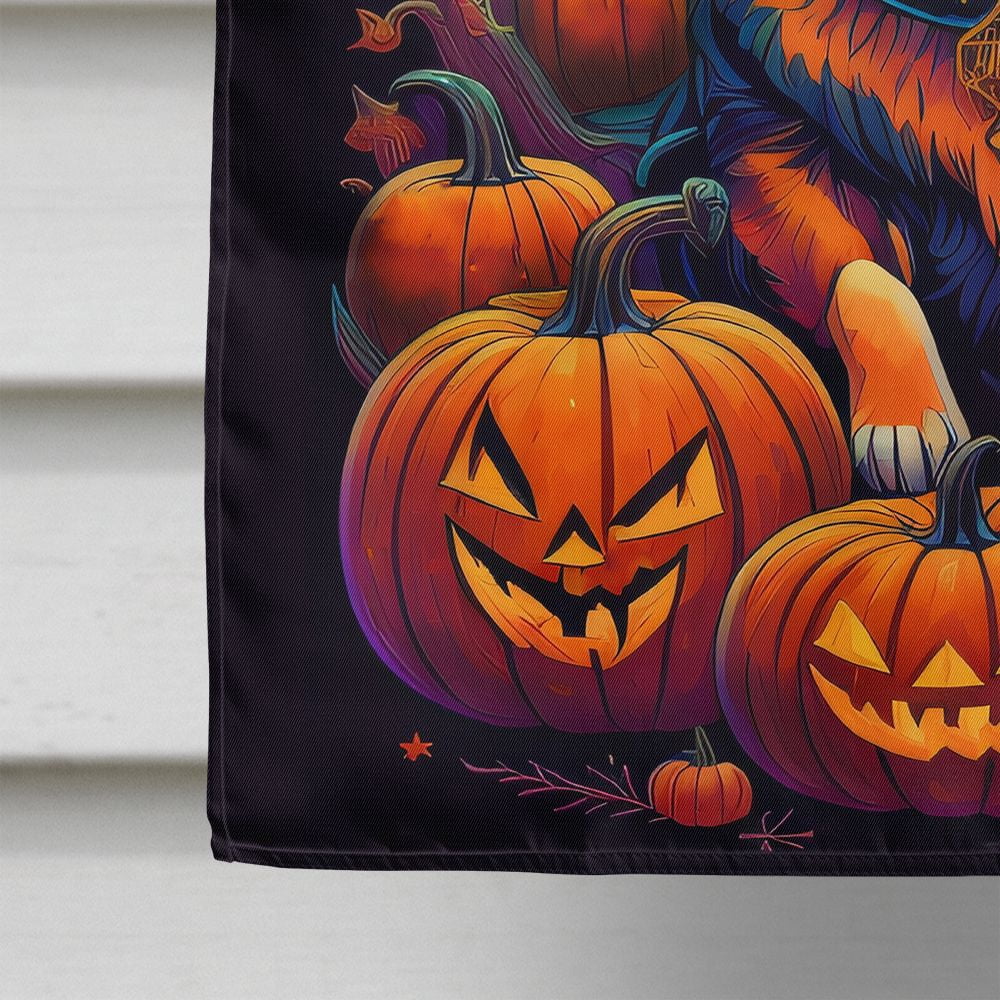 Halloween German Shepherd Dog House Flag 28x40IN Double-Sided Polyester Decorative Sleeve Pole Flag for Outdoor Home Garden