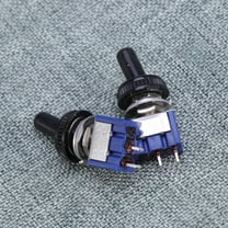 Masteelf 5-Pack Mini On/Off Toggle Switches with Covers, 2 Small Rocker Switches for Electronics