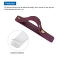 thumbnail image 3 of Uxcell 2 Pcs Phone Loop Finger Holder Silicone Phone Strap Grip Holder for Most Smartphones Dark Red, 3 of 6