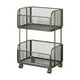thumbnail image 1 of Carrito de almacenamiento de cocina compacto con cestas de alambre metálico y ruedas, contenedores de almacenamiento, Negro, 1 of 9