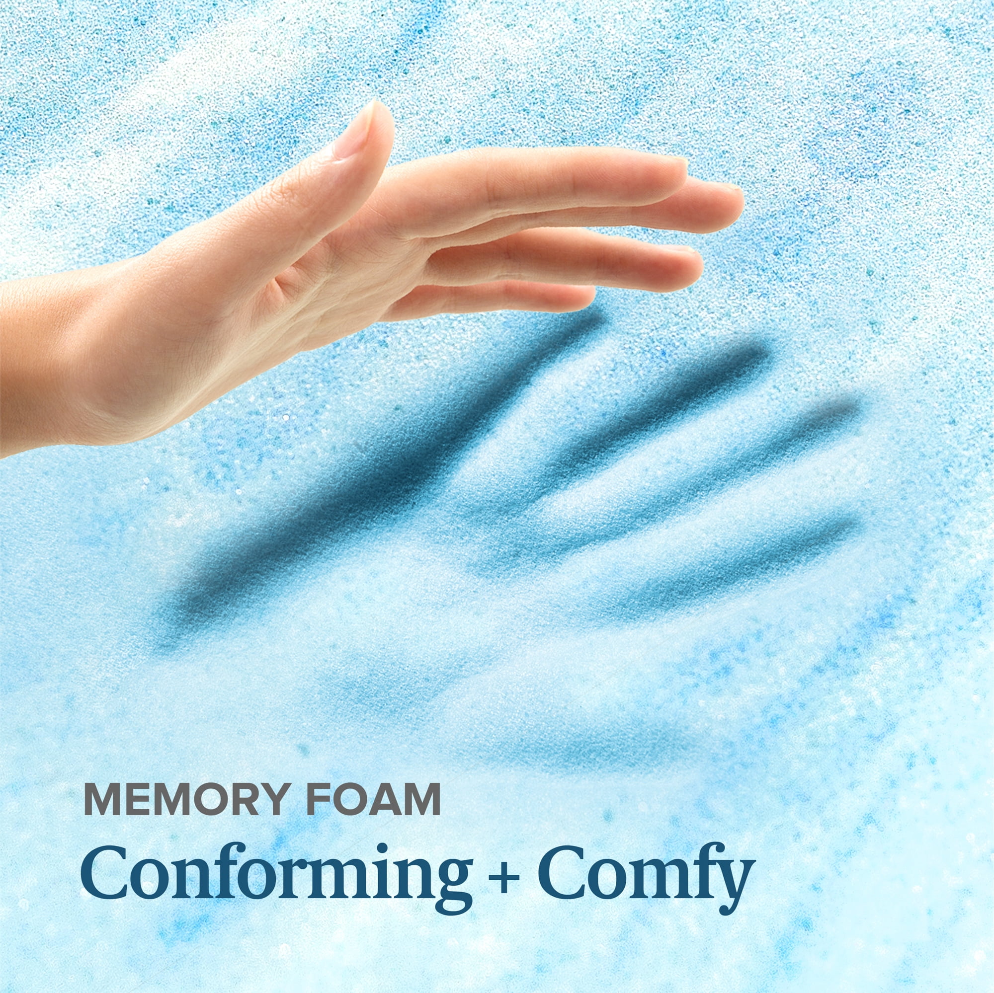 Zinus 2" Swirl Gel Cooling Memory Foam Mattress Topper, Full