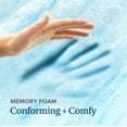 thumbnail image 3 of Zinus 2" Swirl Gel Cooling Memory Foam Mattress Topper, Full, 3 of 8