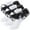 Black, variant on Spring Lace Cute Floral Socks for Kids Pink & Sweet School Big Girls Ruffled Comfy Ruffle 3 Pairs S