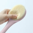 thumbnail image 6 of BCZHQQ Body Brush w/Soft Bristles & Long Curved Handle for Exfoliating Baths/Massage - Wet or Dry Use,Gray/Pink/Blue/White - 13.98x2.76x0.79in - Includes 1 Shower Puff, 6 of 8