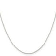 thumbnail image 3 of Auriga 925 Sterling Silver 1 mm Round Spiga Chain Necklace for Women 24", 3 of 6