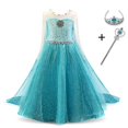 thumbnail image 1 of Disfraz de Elsa para niñas, vestido de princesa para Halloween, Bella Durmiente, Blancanieves, disfraces de carnaval, fiesta de Pascua Fivean unisex, 1 of 2