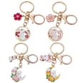 thumbnail image 3 of 4 PCS Cherry Blossom Rabbit Keychain Keychain Keychain Keychain para bolso, 3 of 3
