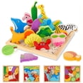 thumbnail image 4 of Children's Educational Toys, Wooden Three-dimensional Puzzle, Creative Theme, Early Education Building Block Toys For Boys And Girls, 4 of 5