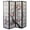 Black#6, variant on Roundhill 3-Panel Oriental Shoji Screen/Room Divider, Black,