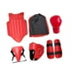 thumbnail image 5 of Guardias de piernas de engranaje de Taekwondo con bolsa de almacenamiento Ajustable Set de entrenamiento de boxeo para kickboxing Muay Thai Sploping Rojo, 5 of 8