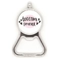 thumbnail image 1 of Together Forever Quote Style Metal Beer Bottle Cap Opener Duty Stainless Steel, 1 of 3