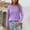 Purple, variant on Duojiaj T Shirt Soft Loose Fit Round Neck Thermal Base Layer Top For Winter Comfortable Casual Wear Womens T Shirts