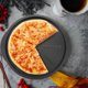thumbnail image 2 of 15Inch Oven Safe Pizza Pan Perforated Carbon Steel Nonstick Coating Baking Sheet with Handle Uniform Cooking Tray, 2 of 5