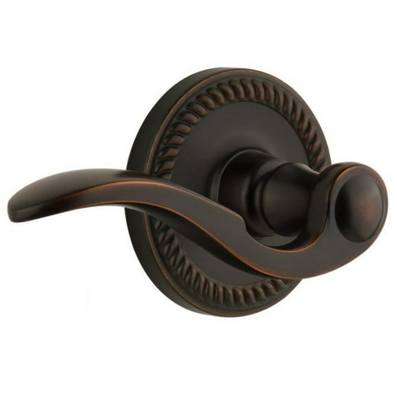 Grandeur Newbel_Prv_234_Rh Newport Solid Brass Right Handed Privacy Set - Bronze