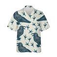 thumbnail image 3 of Venta caliente de verano, nuevas camisetas con estampado 3D, estampado de cuervos, solapa, manga corta, moda de terror, camisetas casuales para hombres, traje, camisetas de un solo pecho, 3 of 5