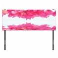 thumbnail image 3 of Nature Headboard, Bougainvillea Flowers Petals Projecting to the Water Exotic Feminine Print, Upholstered Decorative Metal Bed Headboard with Memory Foam, Full Size, Hot Pink, by Ambesonne, 3 of 4