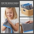 thumbnail image 6 of Unique Bargains Cotton Solid Absorbent Durable Soft Hand Towels Grey 29" x 13", 6 of 8