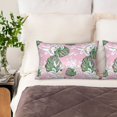 thumbnail image 2 of KLL Lilies Flowers Pattern Silk Pillowcase for Hair and Skin Standard Size 20"X 30" Soft Breathable Pillow Covers for Sleeping, 2 of 6