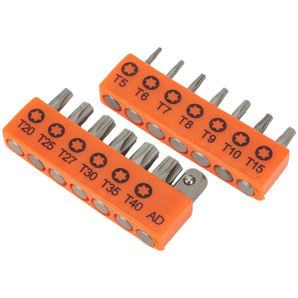 14Pc Set 25Mm Torx Screwdriver Bits with Hole T5-T40 Electric