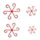 thumbnail image 3 of Juego de estacas de soporte de plantas | Soporte de tallos de plástico ajustables de 8 piezas para plantas de interior trepadoras y plantas de jardín | Estacas de ABS reutilizables en verde y rojo, 3 of 8