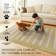 thumbnail image 6 of My Magic Carpet 2.5'x7' Machine Washable Non-Slip Kitchen Hallway Rug - Dash And Dot Honey Beige, 6 of 6
