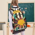 thumbnail image 7 of FORMRS Unisex School Backpack 17" Student Travel Bag with Laptop Compartment, Geometric Sun, 7 of 7