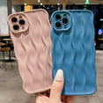 thumbnail image 4 of Water Ripple Pattern Case for iPhone 11 Pro Max Soft TPU Shockproof Camera Protective Back Cover for Women Girl Curly Wave Frame Phone Case for iPhone 11 Pro Max 6.5 Inch Blue, 4 of 12