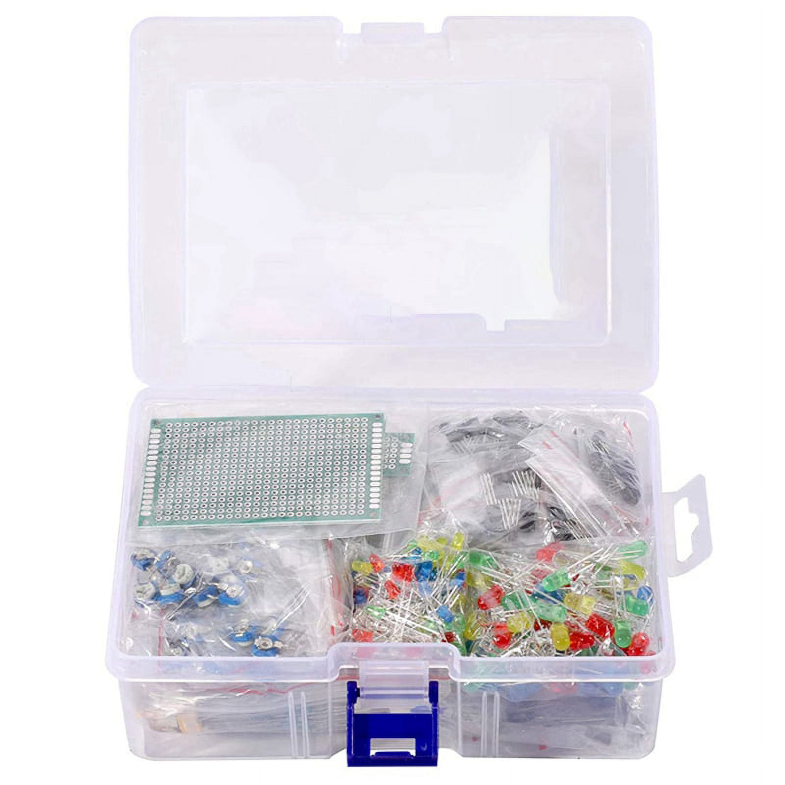 3636PCS DIY Electronics Components Kit Assortment Resistors LED Triode Capacitors Diodes PCB Potentiometer Resistanc