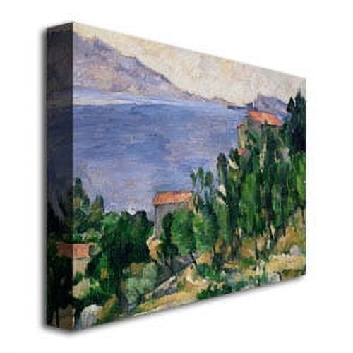 Trademark Fine Art "View Of Mount Marseilleveyre" Canvas Wall Art by Paul Cezanne