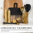 thumbnail image 3 of Styled Settings Gold Stainless Steel Measuring Cups and Spoons Set, 3 of 9