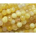 thumbnail image 2 of 6mm 15.5 Inches Yellow Fire Agate Faceted Round Beads Genuine Gemstone Natural Jewelry Making, 2 of 4