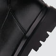 thumbnail image 3 of XIMIN Kid Girls Chunky Platform Knee High Boots Zip up Lace up Combat Boots Pop Leather School Riding Boots Night Out Fashion Punk Goth Booties, 3 of 6