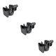 thumbnail image 3 of Soidarity Portavasos para cochecito, portavasos universal, estante de almacenamiento para botellas de bebidas, jaula de plástico, organizador de 2 en 1 negro 3piezas Soidarity CBP229239, 3 of 6