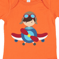 thumbnail image 4 of Inktastic Pilot Boy, Airplane, Plane, Flying, Brown Hair Boys Baby Bodysuit, 4 of 5