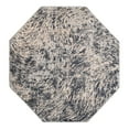 thumbnail image 3 of Unique Loom Oasis Collection Area Rug - Wave (6' Octagon Gray/Ivory), 3 of 7