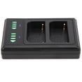thumbnail image 1 of Battery Dual Port Charger, Micro USB Interface Plastic Dual Charger, Smart DC 5V Outdoor Activities For Camera Charging, 1 of 8